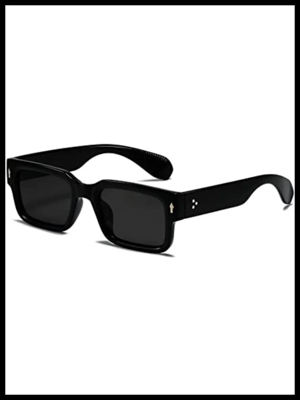 Chunky Square Sunglasses UV400 Protection Acetate Frame